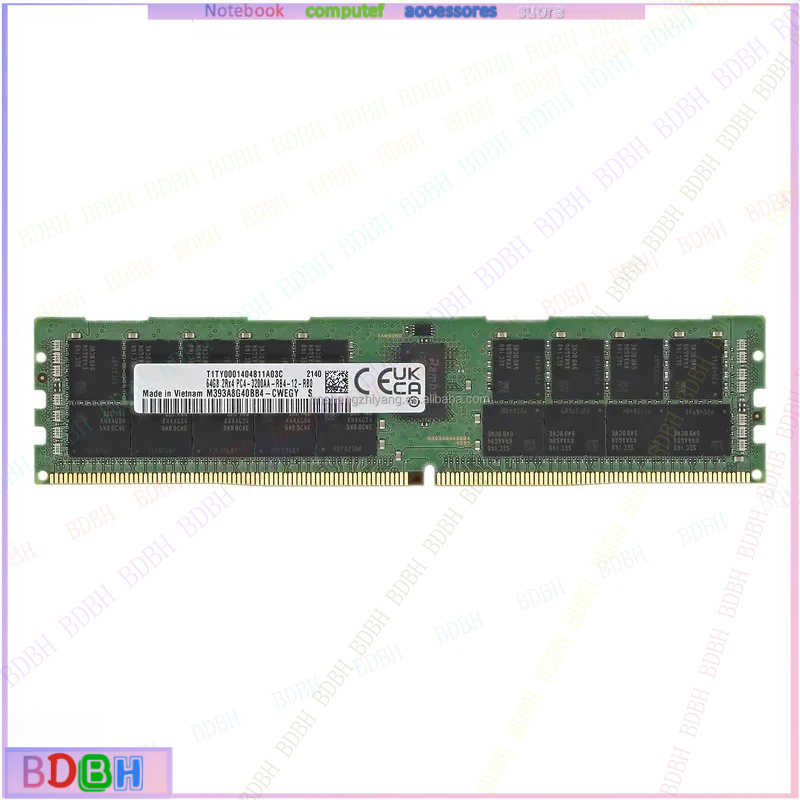 64Gb Ddr4 Ecc Reg 3200Mhz - Memória de Servidor ZQ M393A8G40AB2-CWE 64GB