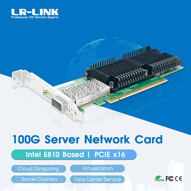100Gbe Qsfp28 Network Card - LR-LINK 1019PF-QSFP28 PCIe x16 100G Placa