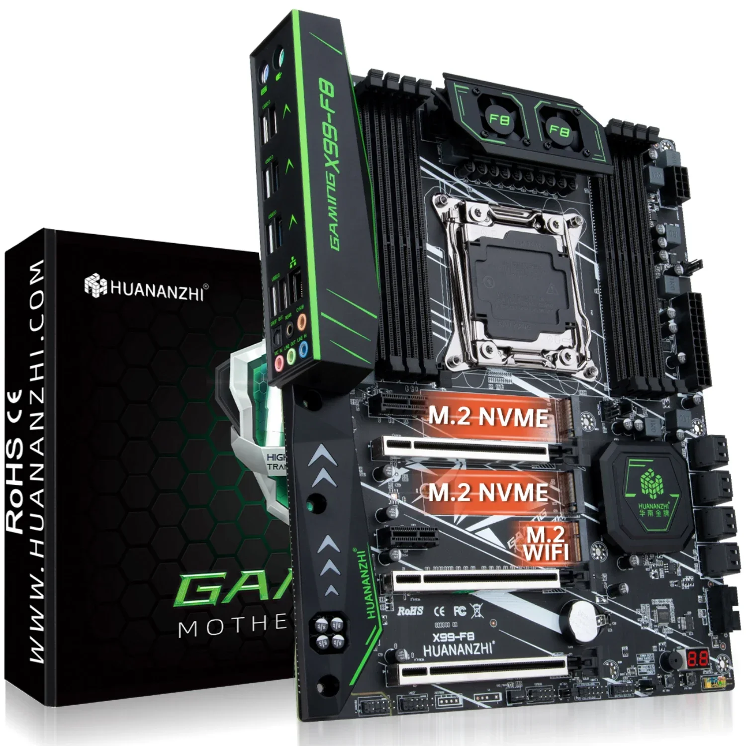 HUANANZHI X99 F8 X99 Placa-mãe - 64Gb Ddr4 Ecc Reg 3200Mhz avaliação e preço